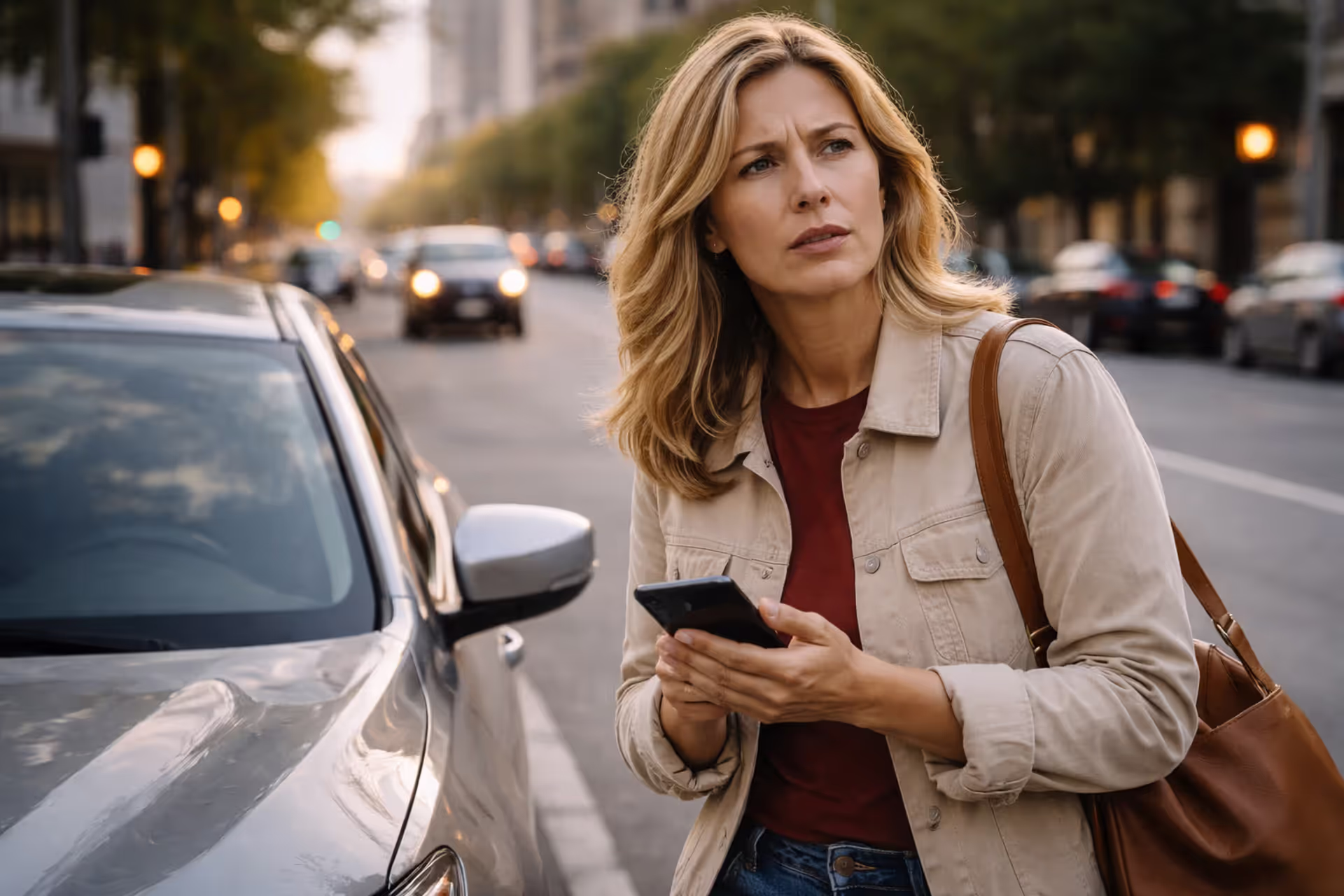 driver with concern reviewing car insurance after rejection